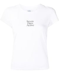 7 DAYS ACTIVE Camiseta con logo estampado - Blanco