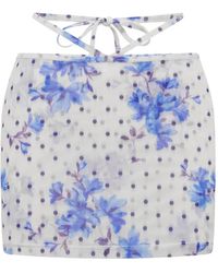 FAE SWIM - Vela Skirt Bluebell - Lyst