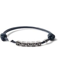 Prada - Bracciale Con Logo - Lyst