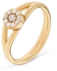 Officina Bernardi - 18Kt Grace Moon Diamond Ring - Lyst