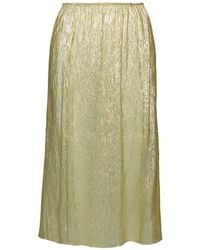 Petar Petrov - Elasticated Shimmer Midi Skirt - Lyst