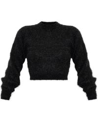 Max Mara - Mélange Mohair Cropped Jumper - Lyst