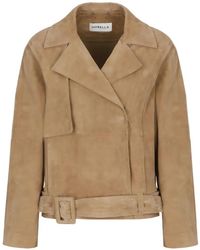 Marella - Belted Suede Jacket - Lyst