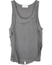 ALEXANDER DIGENOVA - Taped Seam Ribbed Tank Top - Lyst