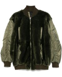 Blancha - Shearling Bomber Jacket - Lyst