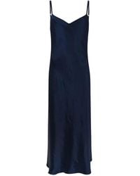Vince - Midi-Jurk Met Satijnen Afwerking - Lyst