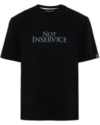 SRVC Studio - Graphic-Print Padded-Shoulder T-Shirt - Lyst