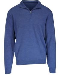 Peter Millar - Quarter Zip Sweater - Lyst