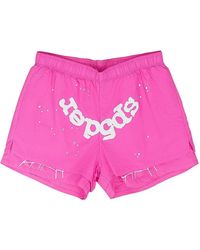 Sp5der - Layered Logo-Print Shorts - Lyst