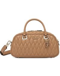 Guess - Valla Quilted Charm Tote Bag - Lyst
