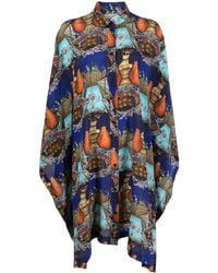 Henrik Vibskov - Midi-Jurk Met Print - Lyst