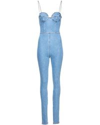 Magda Butrym - Denim Bustier Jumpsuit - Lyst