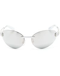 Gcds - Gd0032 Oval-frame Sunglasses - Lyst