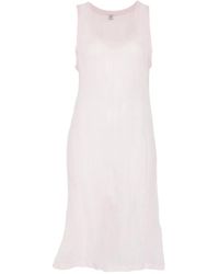 TOTEME - Midikleid Mit V-Ausschnitt - Lyst