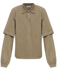 Agolde - Layered-Sleeve Polo Shirt - Lyst