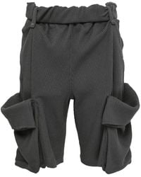 OPEN YY Boxer Shorts Camp Mini Skort in Black | Lyst