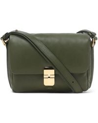 A.P.C. - Grace Flap-Closure Leather Mini Bag - Lyst