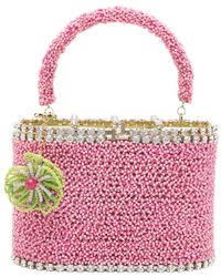 Rosantica - Mini Beaded Flower Tote Bag - Lyst