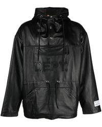 GALLERY DEPT. - Riley Hooded Leather Jacket - Men's - Silk/calf Leather - Lyst