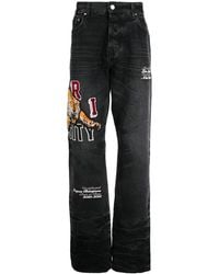 Amiri - Varsity Tiger Straight-Leg Jeans - Lyst