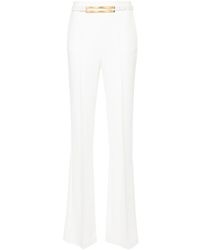Elisabetta Franchi - Belted Tailored Trousers - Lyst