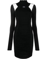 Versace Jeans Couture - Minivestido con panel de malla - Lyst
