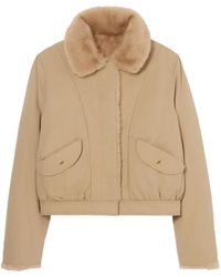 Claudie Pierlot - Faux-Fur Trim Parka - Lyst