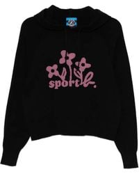 SPORT b. by agnès b. - Knitted Hoodie - Lyst