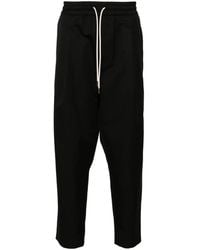 Drole de Monsieur - Drawstring Twill Cropped Trousers - Lyst