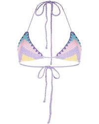 Mc2 Saint Barth - Top bikini Leah all'uncinetto - Lyst