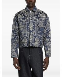 Junya Watanabe - Cropped-Jacke Mit Brokatmuster - Lyst
