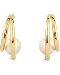 Dinny Hall - Toro Pearl Double Hoop Earrings - Lyst