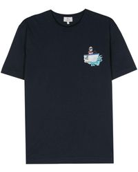 Woolrich - T-shirt en coton à logo imprimé - Lyst