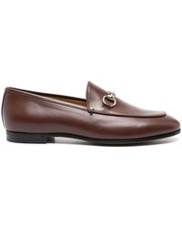 Gucci - Jordaan Leather Loafers - Lyst