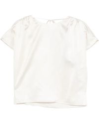 Luisa Cerano - Tie-Detail Blouse - Lyst