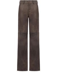 Salvatore Santoro - Panelled Leather Trousers - Lyst