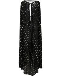 Amir Slama - Polka-Dot Print Silk Cape - Lyst