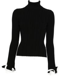 Jonathan Simkhai - Ruffled Roll-Neck Sweater - Lyst