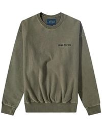 AWAKE NY - Pigment-Dyed Logo-Embroidered Crewneck Sweatshirt - Lyst