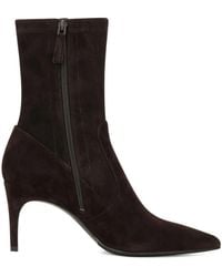 POTAMY - Suede Point-Toe Heeled Ankle Boots - Lyst