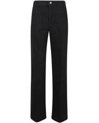 Victoria Beckham - Alina Logo-Patch Jeans - Lyst