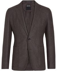 Zegna - Notched-lapels Single-breasted Blazer - Lyst