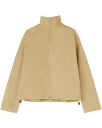 Jil Sander - Cotton Logo Patch Jacket - Lyst