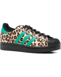 adidas Originals French Bull Dog-Print Mesh Sneakers in Black | Lyst