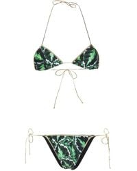 Reina Olga - Sam Leaf-print Bikini Set - Lyst