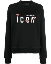 DSquared² - Sweatshirt mit "Icon"-Print - Lyst