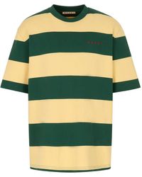 Marni - Maxi-Stripe Cotton T-Shirt - Lyst