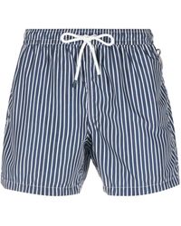 Fedeli - Madeira Striped-print Swim Shorts - Lyst