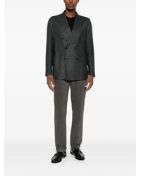 Berwich - Retro Long Pleated Straight-Leg Trousers - Lyst