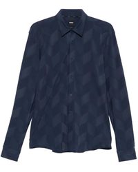 BOSS - Geometrisch Gemustertes Hemd - Lyst